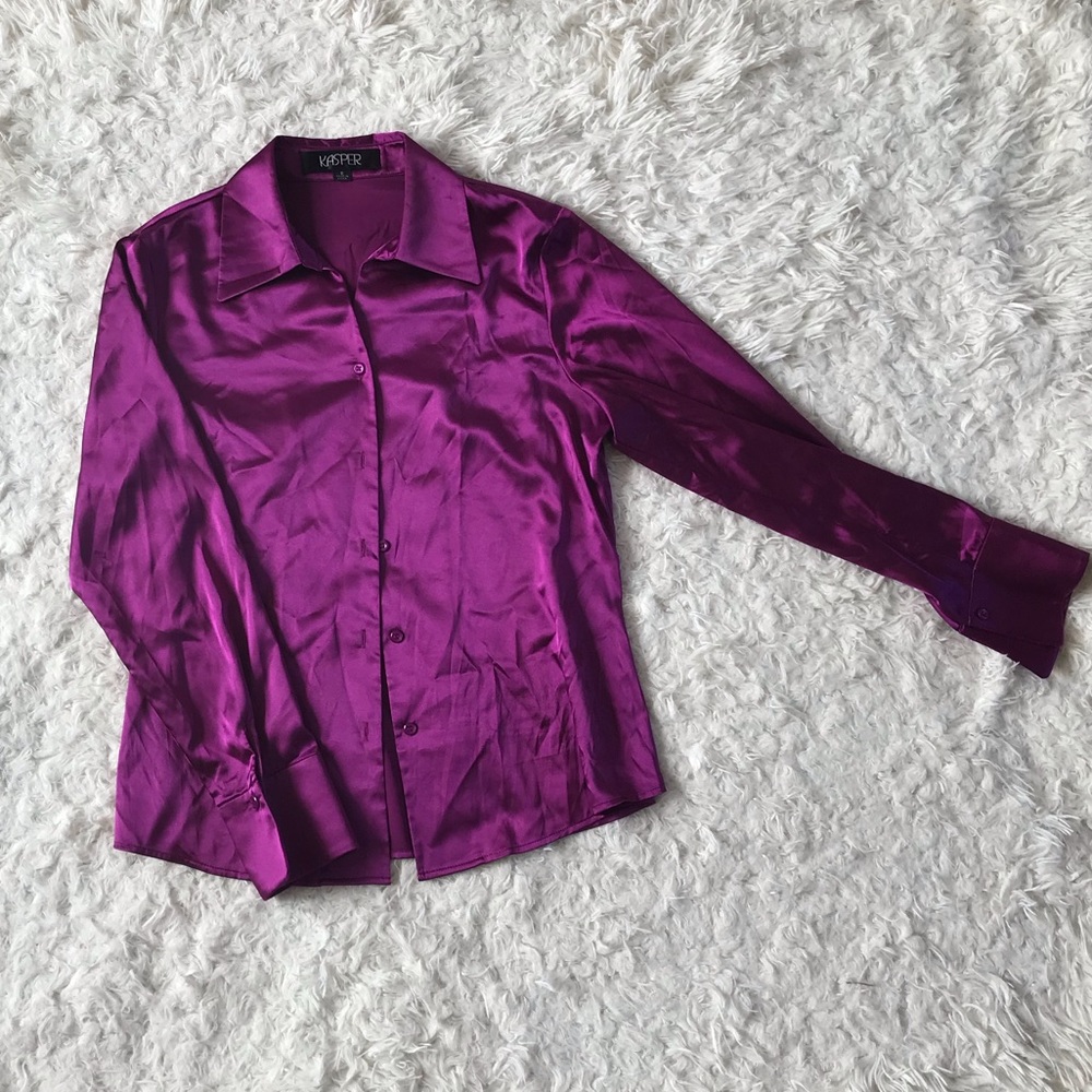 Kasper Button down long sleeve shirt